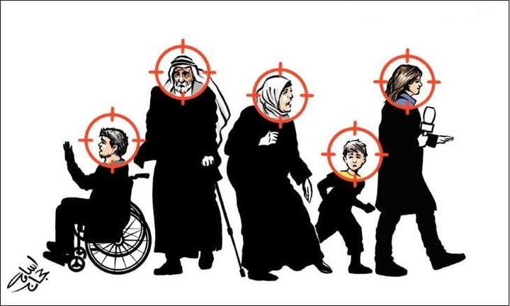 کاریکاتور | اهداف روزانه نظامیان صهیونیست در غزه