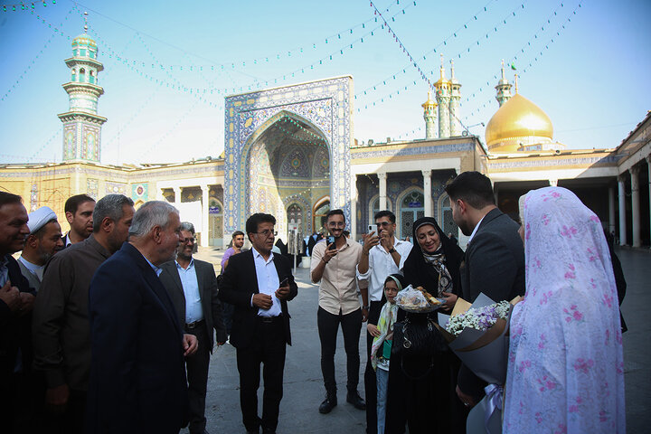 Photos: Iran’s Minister of Cultural Heritage visits Hazrat Masoumeh holy shrine