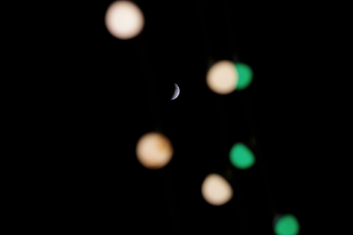 Photos: Beautiful scenes of lunar eclipse above Imam Reza holy shrine
