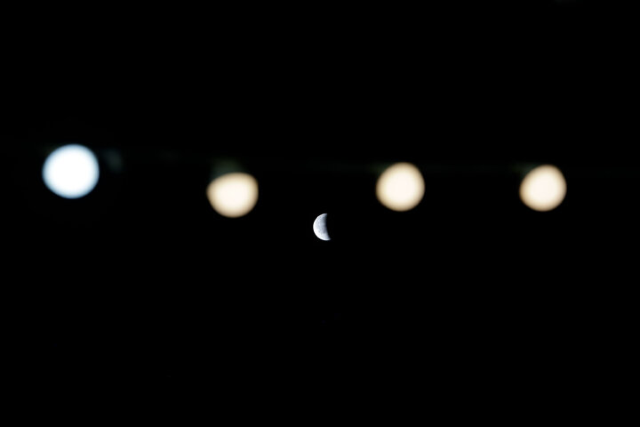 Photos: Beautiful scenes of lunar eclipse above Imam Reza holy shrine