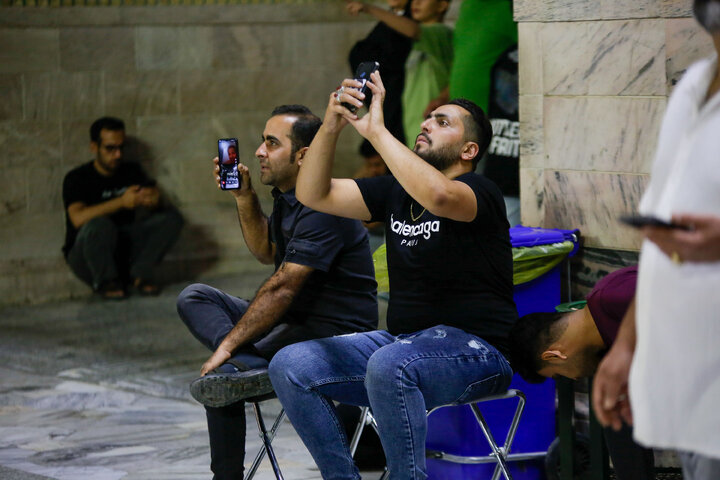 Photos: Beautiful scenes of lunar eclipse above Imam Reza holy shrine