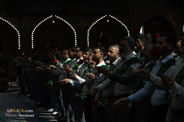 عطر میلاد پیامبر(ص) و امام صادق (ع) در حریم سقای کربلا