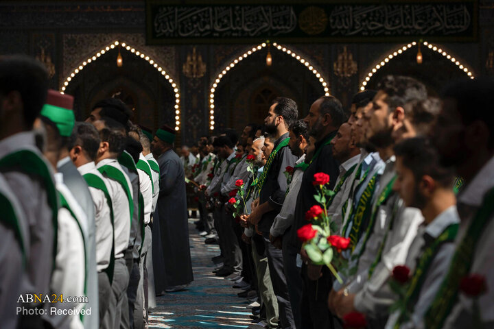 عطر میلاد پیامبر(ص) و امام صادق (ع) در حریم سقای کربلا
