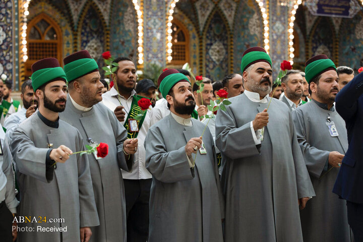 عطر میلاد پیامبر(ص) و امام صادق (ع) در حریم سقای کربلا