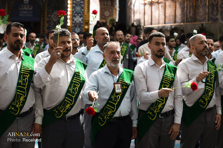 عطر میلاد پیامبر(ص) و امام صادق (ع) در حریم سقای کربلا
