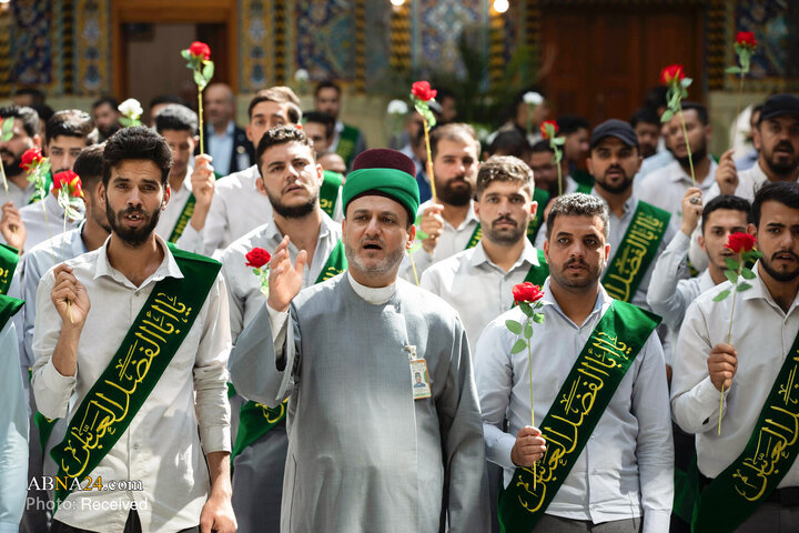 عطر میلاد پیامبر(ص) و امام صادق (ع) در حریم سقای کربلا
