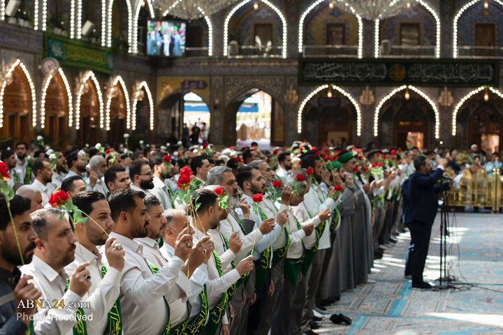 عطر میلاد پیامبر(ص) و امام صادق (ع) در حریم سقای کربلا