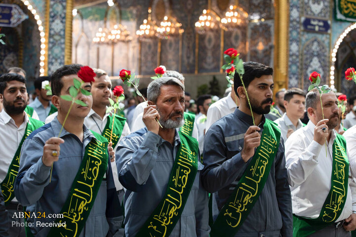 عطر میلاد پیامبر(ص) و امام صادق (ع) در حریم سقای کربلا