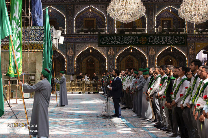 عطر میلاد پیامبر(ص) و امام صادق (ع) در حریم سقای کربلا