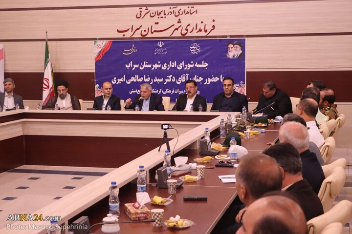 سفر وزیر میراث فرهنگی،گردشگری و صنایع دستی به شهرستان سراب