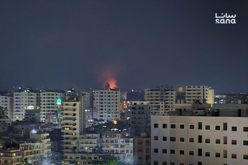 Israel strikes Syrian military sites in Homs, Latakia, and Palmyra