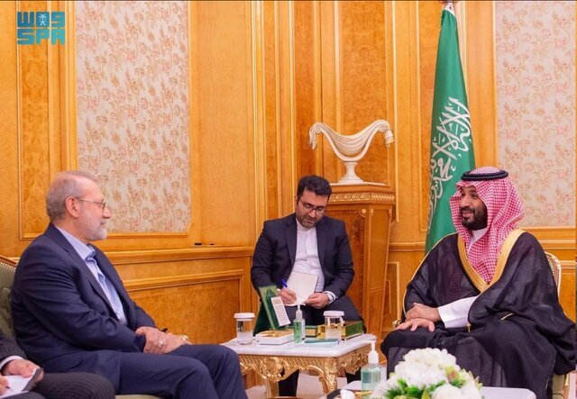 دیدار لاریجانی با بن سلمان