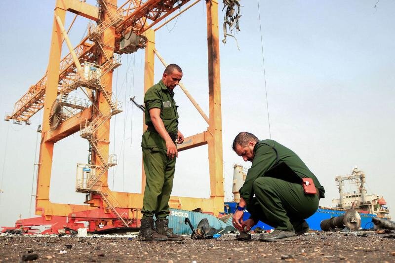 Israeli warplanes strike Hodeida port in Yemen