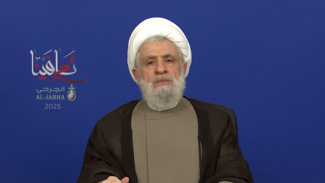 شیخ نعیم قاسم: اسرائیل سقوط خواهد کرد/ شما مجروحان پیشگامانی هستید که پرچم امام مهدی(عج) را به دوش خواهید کشید