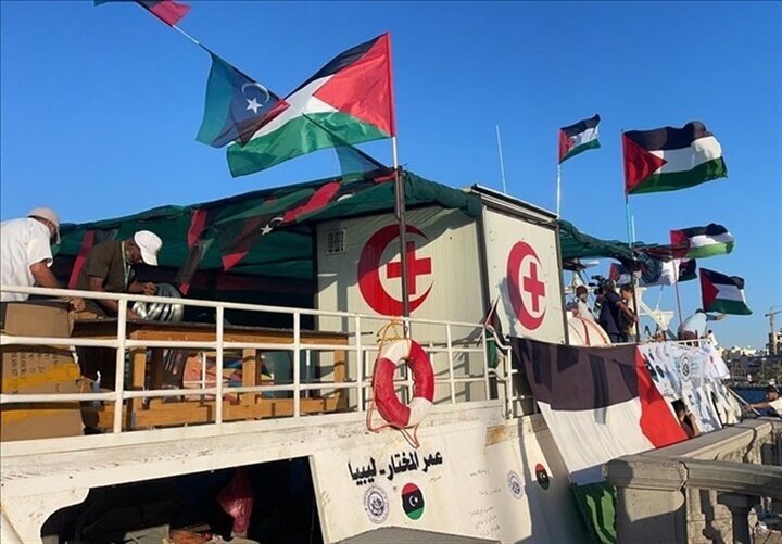 Libyan hospital ship joins Gaza-bound flotilla to defy Israel