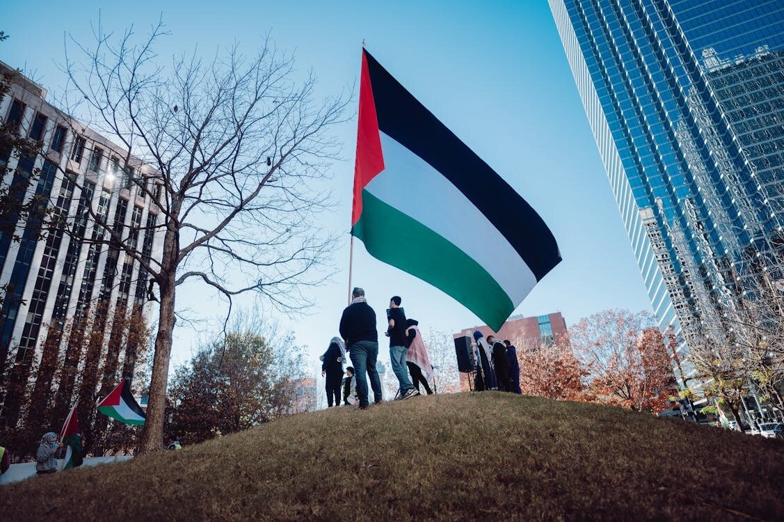 ویدیو | پرچم فلسطین در لندن بالا رفت