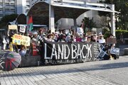 パレスチナ支援デモ、沖縄・那覇で開催　ガザへの空爆に抗議