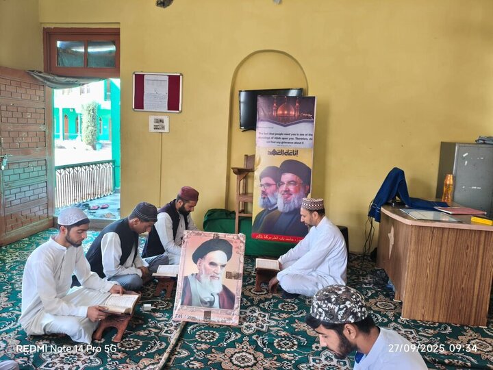 برگزاری مراسم سالگرد شهادت سیدحسن نصرالله در کشمیر