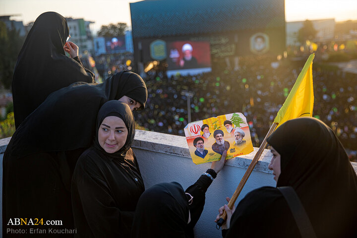 مراسم اولین سالگرد شهادت سیدحسن نصرالله در ضاحیه بیروت