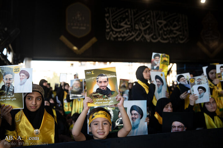 مراسم اولین سالگرد شهادت سیدحسن نصرالله در ضاحیه بیروت