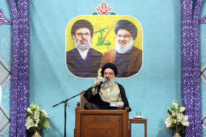 Photos: First martyrdom anniversary of Sayyed Nasrallah held at Hazrat Masoumeh holy shrine