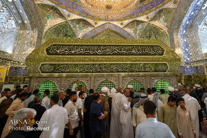 قاب‌هایی از خلوص زائران در سایه گنبد زرین علی (ع)