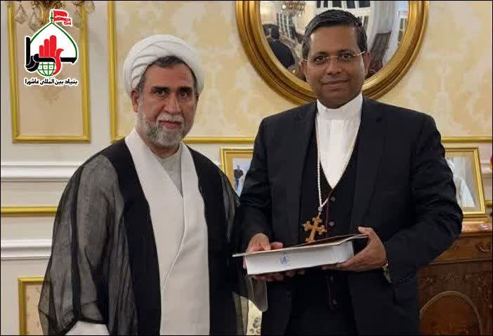 دیدار معاون بنیاد بین‌المللی عاشوراء با وزیر بین الادیان واتیکان