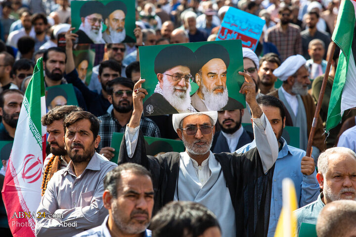 راهپیمایی بشارت نصر در قم