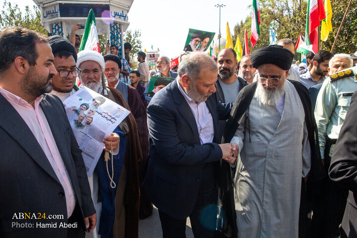 راهپیمایی بشارت نصر در قم