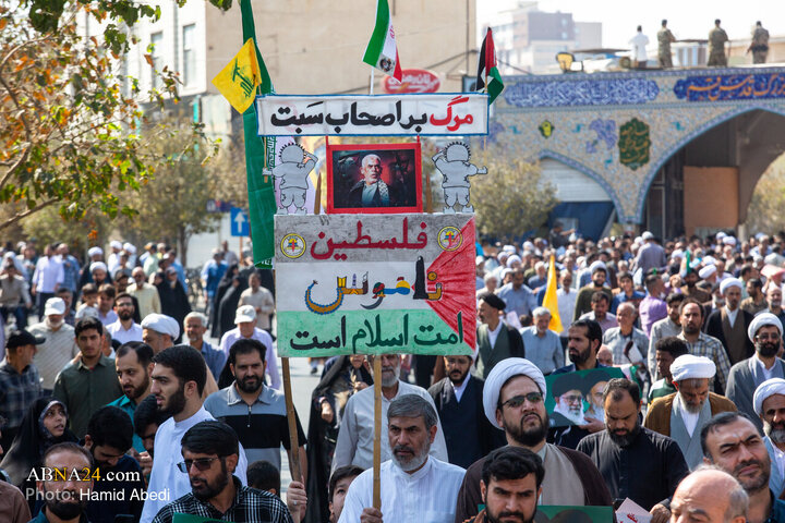 راهپیمایی بشارت نصر در قم