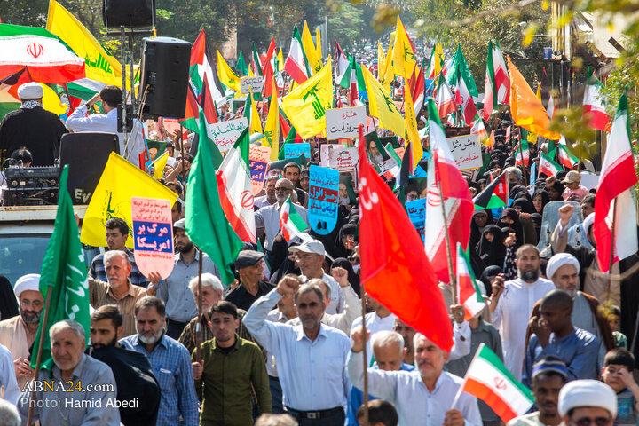 راهپیمایی بشارت نصر در قم