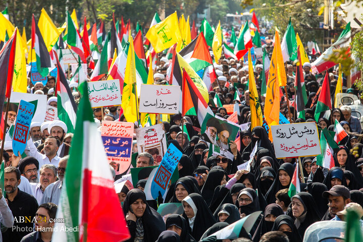 راهپیمایی بشارت نصر در قم