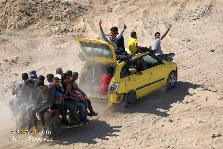 بازگشت هزاران آواره فلسطینی به شمال غزه پس از اعلام آتش‌بس