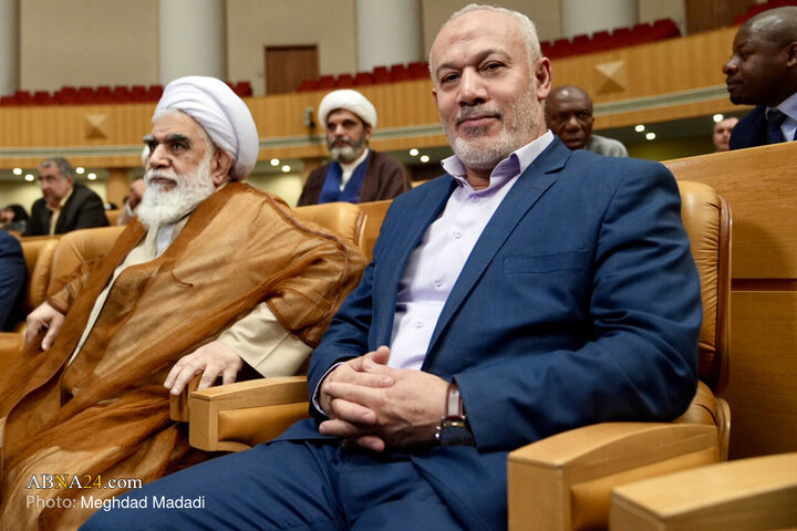 حضور ناصرابوشریف نماینده جنبش جهاد اسلامی فلسطین در ایران در همایش هشتمین اجلاس بین‌المللی همبستگی با کودکان و نوجوانان فلسطینی.