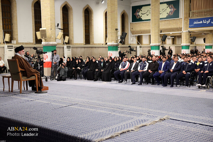 دیدار قهرمانان ورزشی و مدال‌آوران المپیادهای علمی با رهبر انقلاب