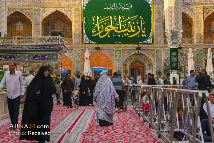 شکوه جشن میلاد حضرت زینب(س) در حرم مطهر امیرالمؤمنین(ع)