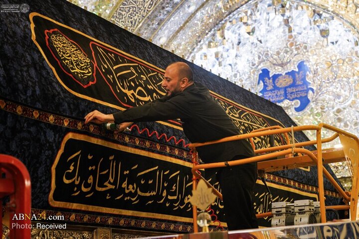 حرم امیرالمؤمنین در سوگ سالگرد شهادت حضرت فاطمه زهرا