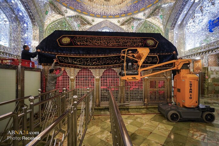 حرم امیرالمؤمنین در سوگ سالگرد شهادت حضرت فاطمه زهرا