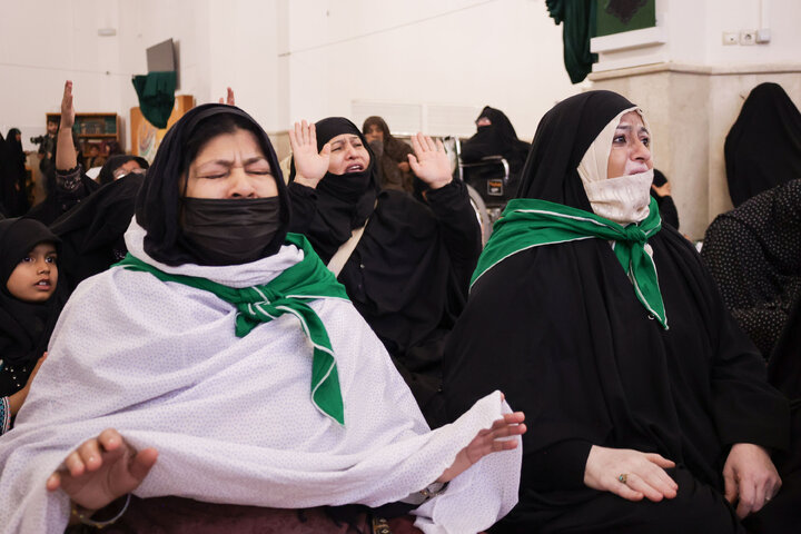 Photos: Mourning ceremony of Hazrat Zahra held by Urdu-speaking women at Razavi Holy Shrine