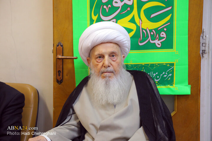 مراسم عزاداری شهادت حضرت فاطمه زهرا(س) در بیت آیت‌الله الهی