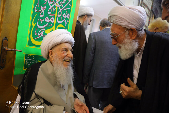 مراسم عزاداری شهادت حضرت فاطمه زهرا(س) در بیت آیت‌الله الهی
