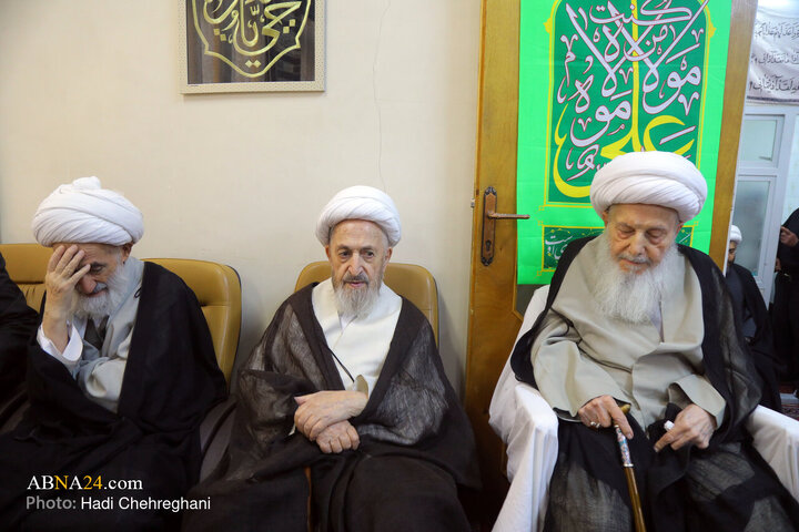مراسم عزاداری شهادت حضرت فاطمه زهرا(س) در بیت آیت‌الله الهی