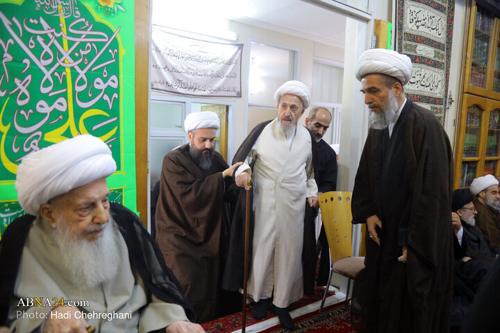 مراسم عزاداری شهادت حضرت فاطمه زهرا(س) در بیت آیت‌الله الهی