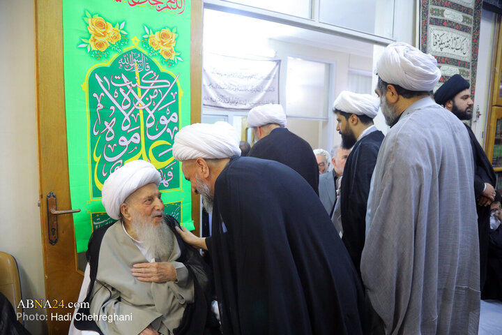 مراسم عزاداری شهادت حضرت فاطمه زهرا(س) در بیت آیت‌الله الهی