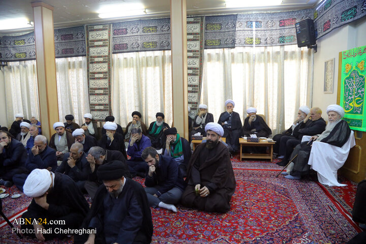 مراسم عزاداری شهادت حضرت فاطمه زهرا(س) در بیت آیت‌الله الهی