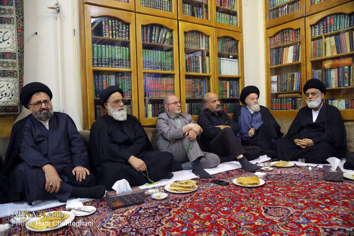 مراسم عزاداری شهادت حضرت فاطمه زهرا(س) در بیت آیت‌الله الهی