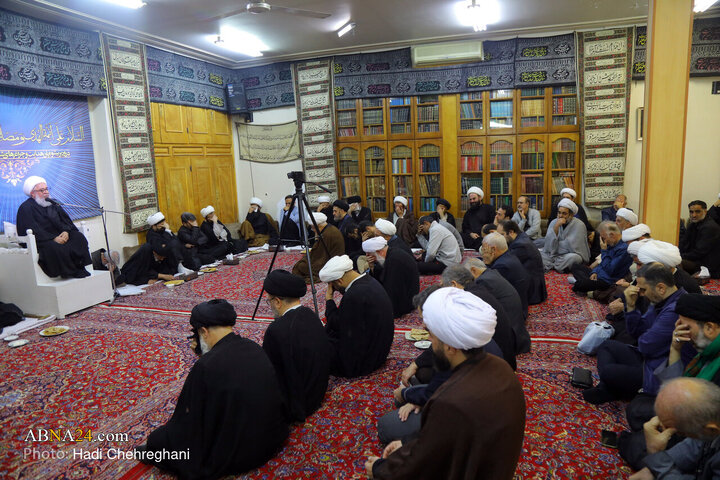 مراسم عزاداری شهادت حضرت فاطمه زهرا(س) در بیت آیت‌الله الهی