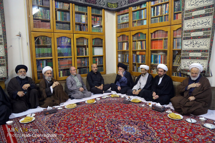 مراسم عزاداری شهادت حضرت فاطمه زهرا(س) در بیت آیت‌الله الهی
