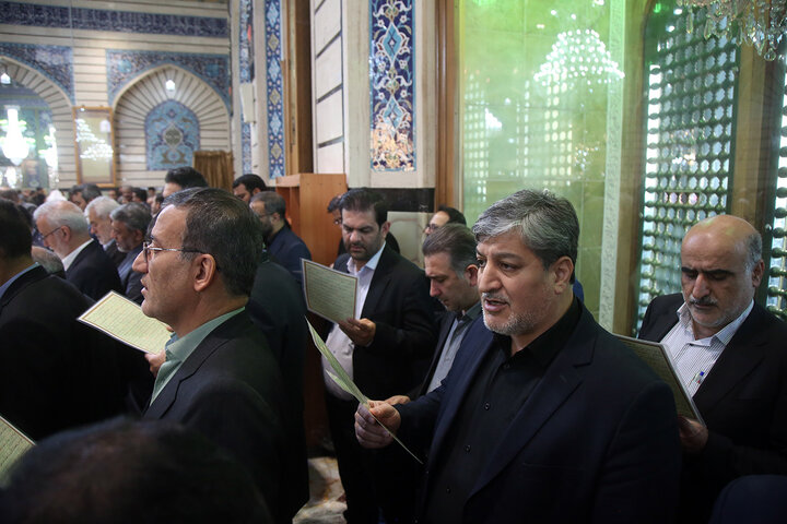 Photos: Iranian mayors paid pilgrimage visit to Hazrat Masoumeh holy shrine