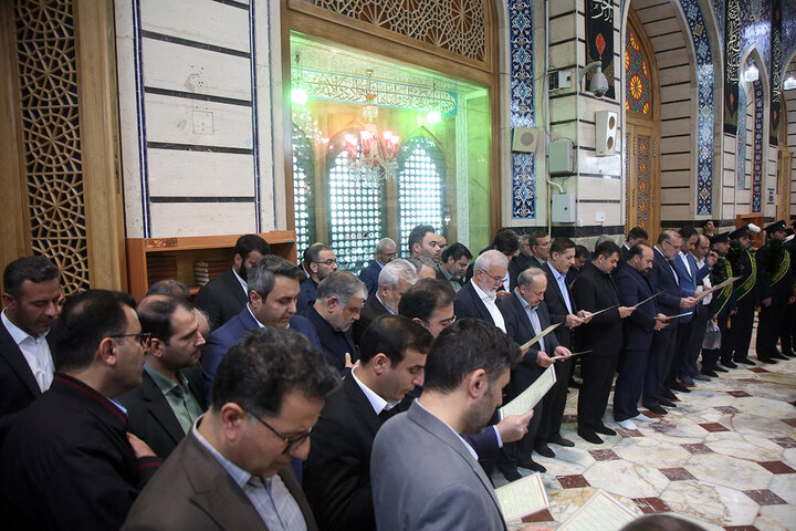 Photos: Iranian mayors paid pilgrimage visit to Hazrat Masoumeh holy shrine